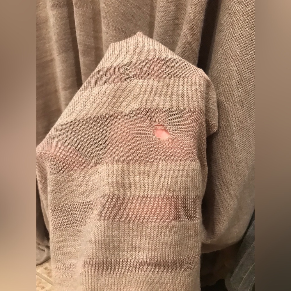 Calvin Klein Beige Knit Shawl/Wrap Poncho Sweater - One Size - Picture 12 of 13